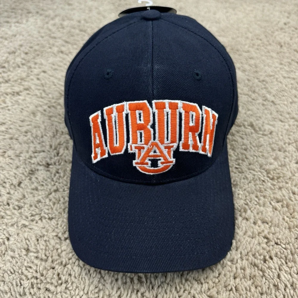 Auburn‎ Tigers Hat Navy Adjustable Strap Orange Arch Team Logo Hammer UA Cap NWT